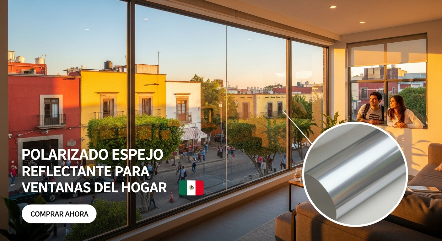 Polarizado reflectivo tipo espejo para ventanas