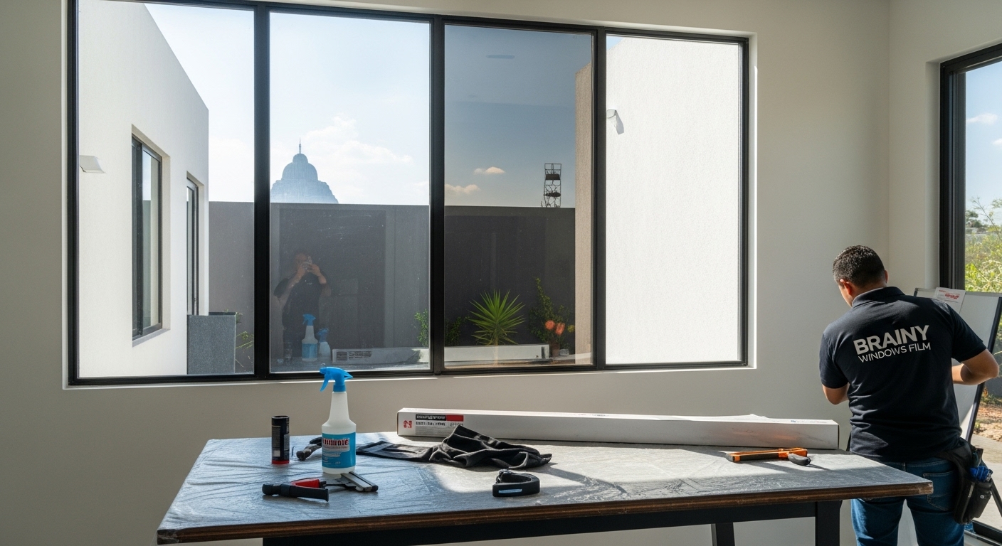 película de privacidad para ventanas de casa efecto espejo