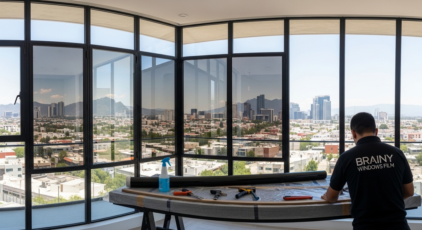 Ventanal residencial con polarizado inteligente a domicilio en CDMX